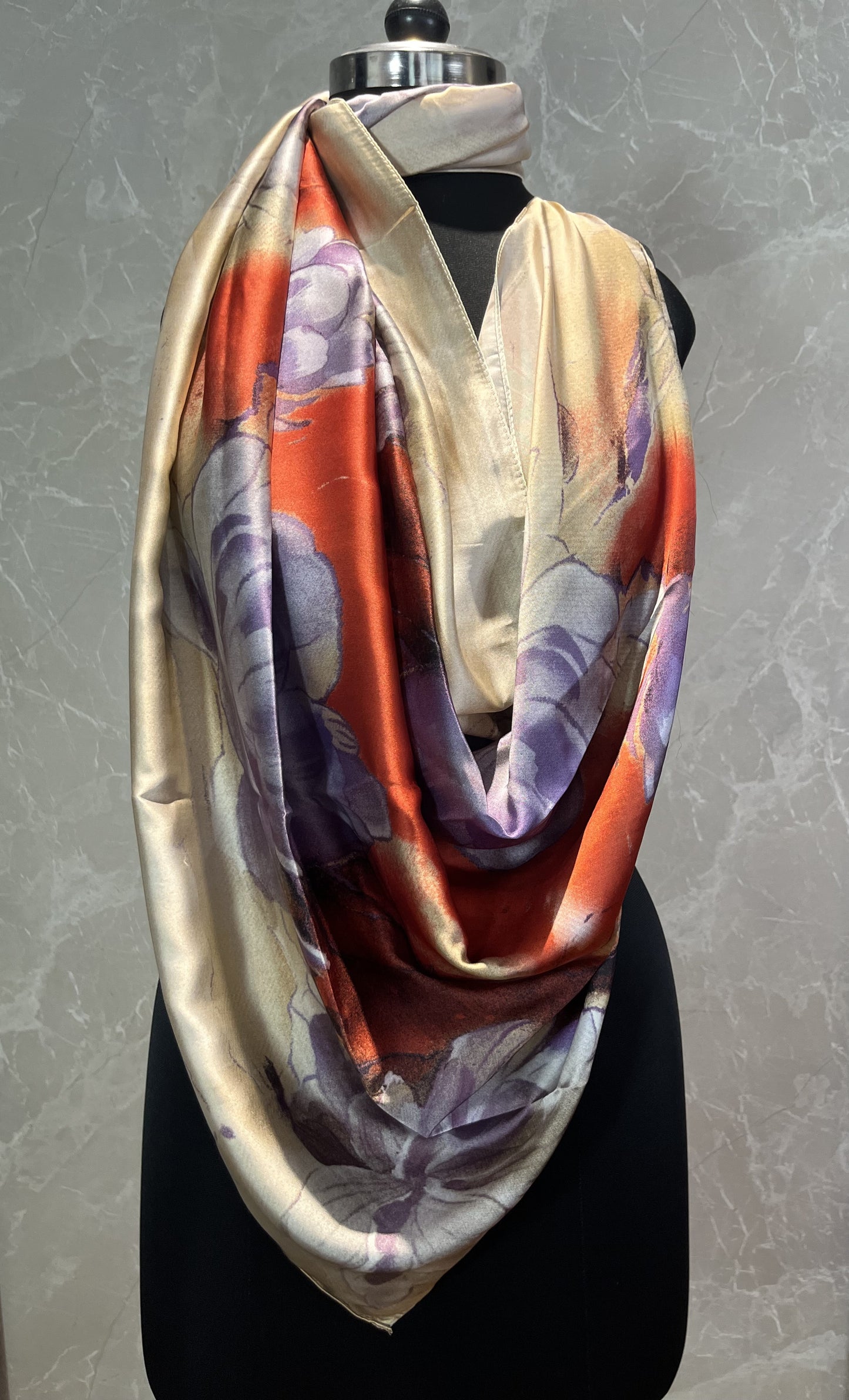 Beige Blood | Silk Scarf
