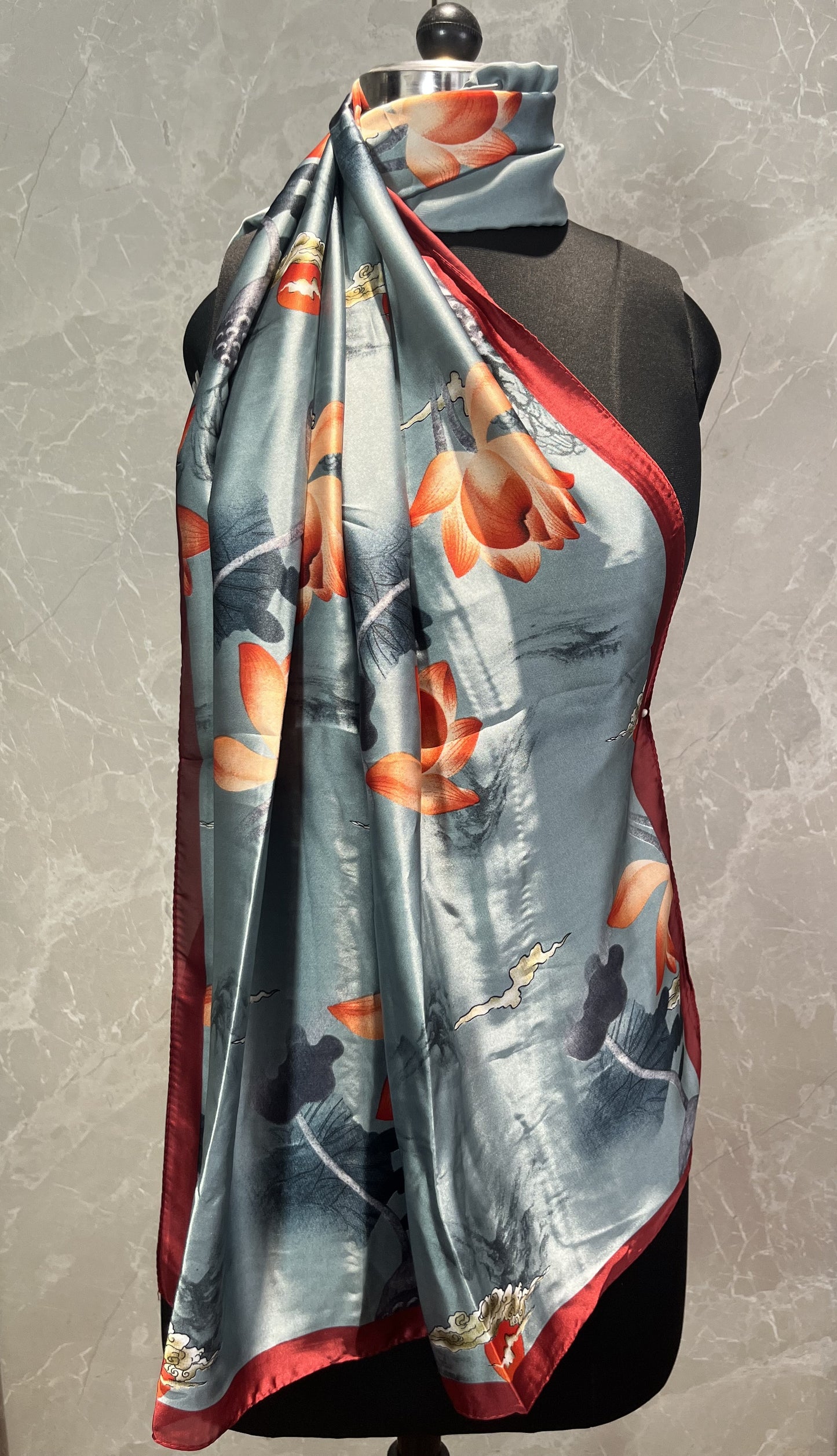 Fire Buds | Silk Scarf