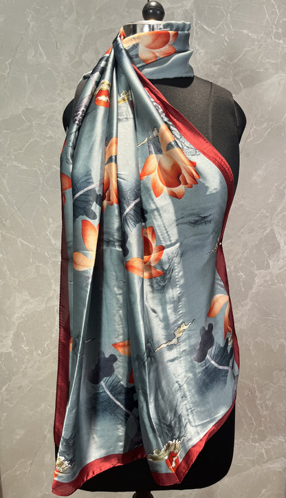 Fire Buds | Silk Scarf