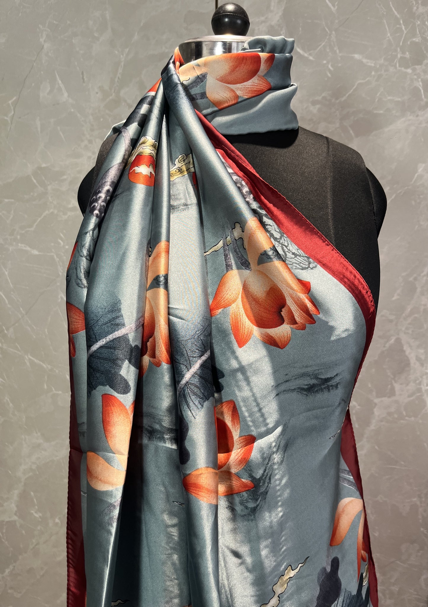 Fire Buds | Silk Scarf