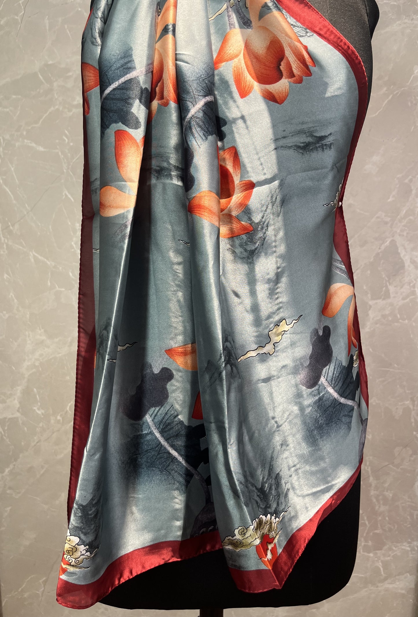 Fire Buds | Silk Scarf