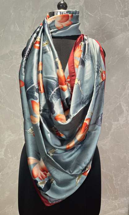 Fire Buds | Silk Scarf