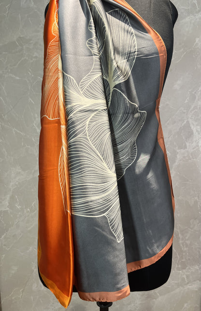 Fire N Ash | Silk Scarf