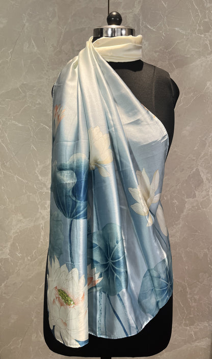 Lotus Pond | Silk Scarf