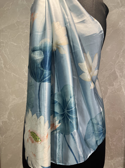 Lotus Pond | Silk Scarf