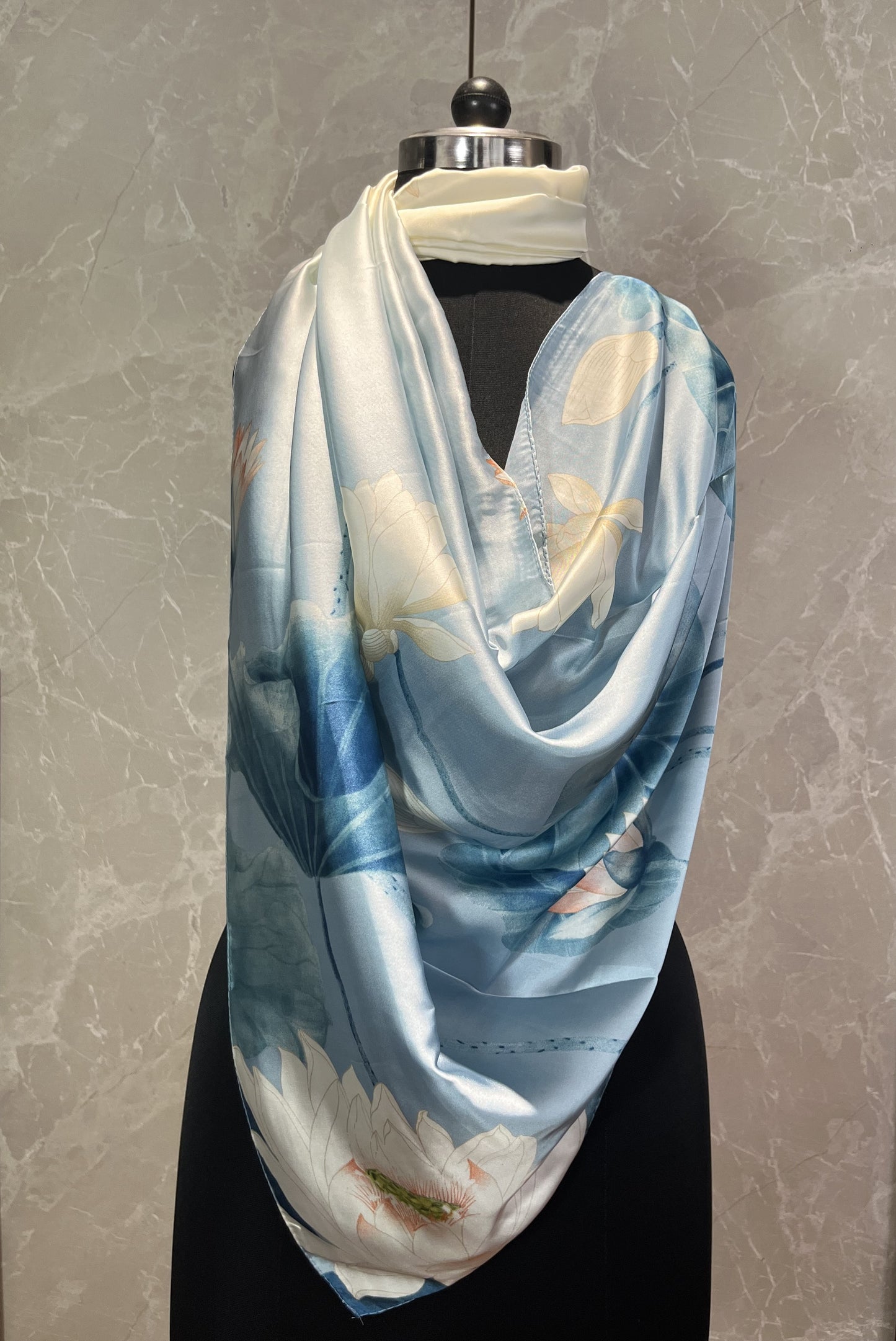 Lotus Pond | Silk Scarf
