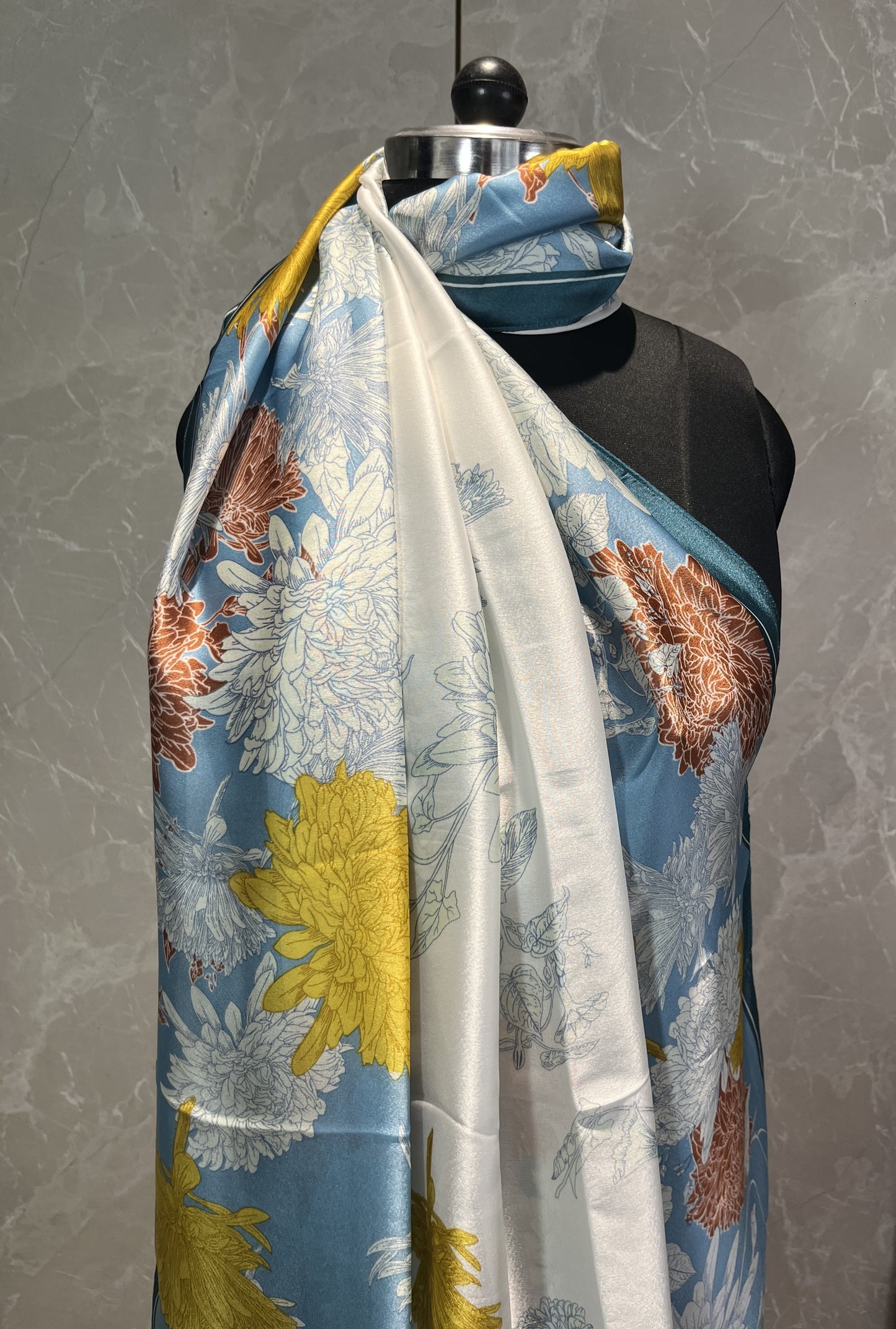 Flower Rain | Silk Scarf