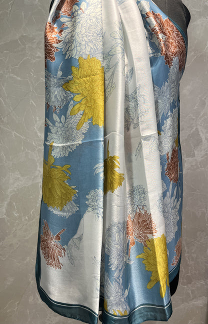 Flower Rain | Silk Scarf