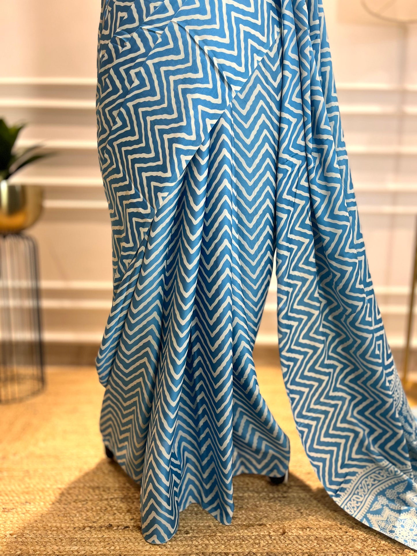 Aasmani Leher | Modal Silk Saree
