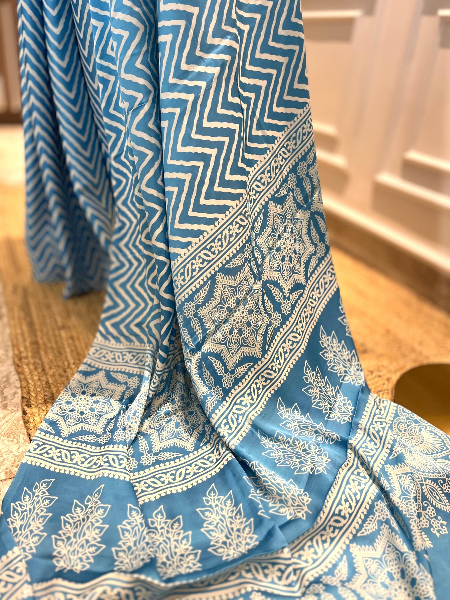 Aasmani Leher | Modal Silk Saree
