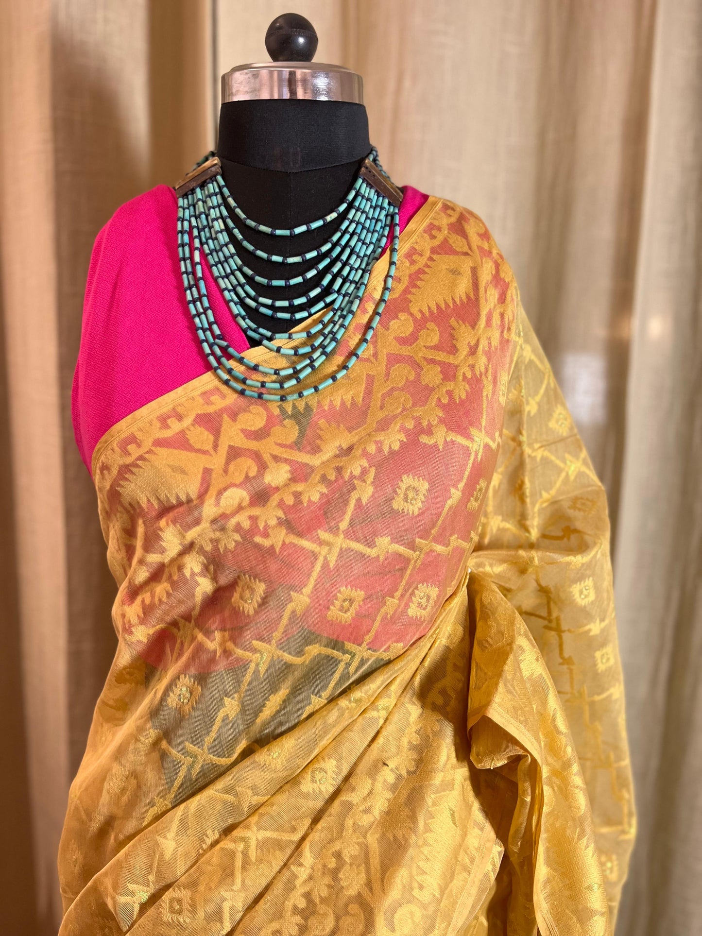 Beige Monochrome | Jamdani Saree