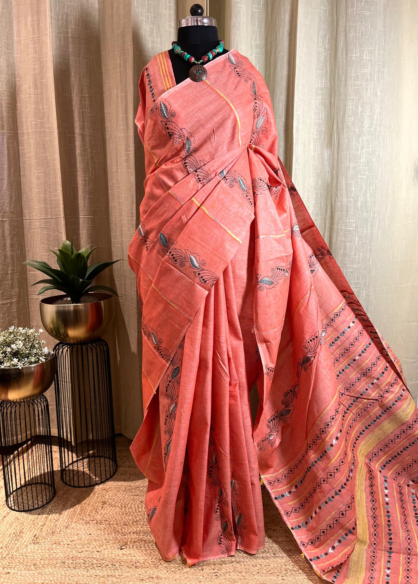 Aboli | Kantha Stitch Saree