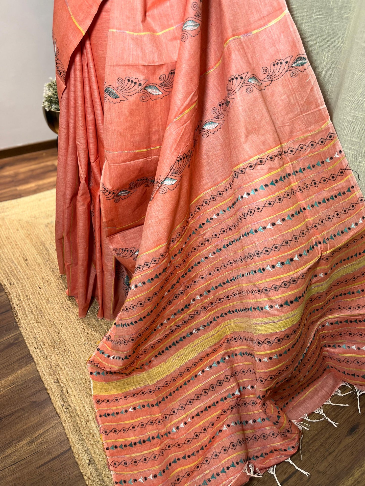 Aboli | Kantha Stitch Saree