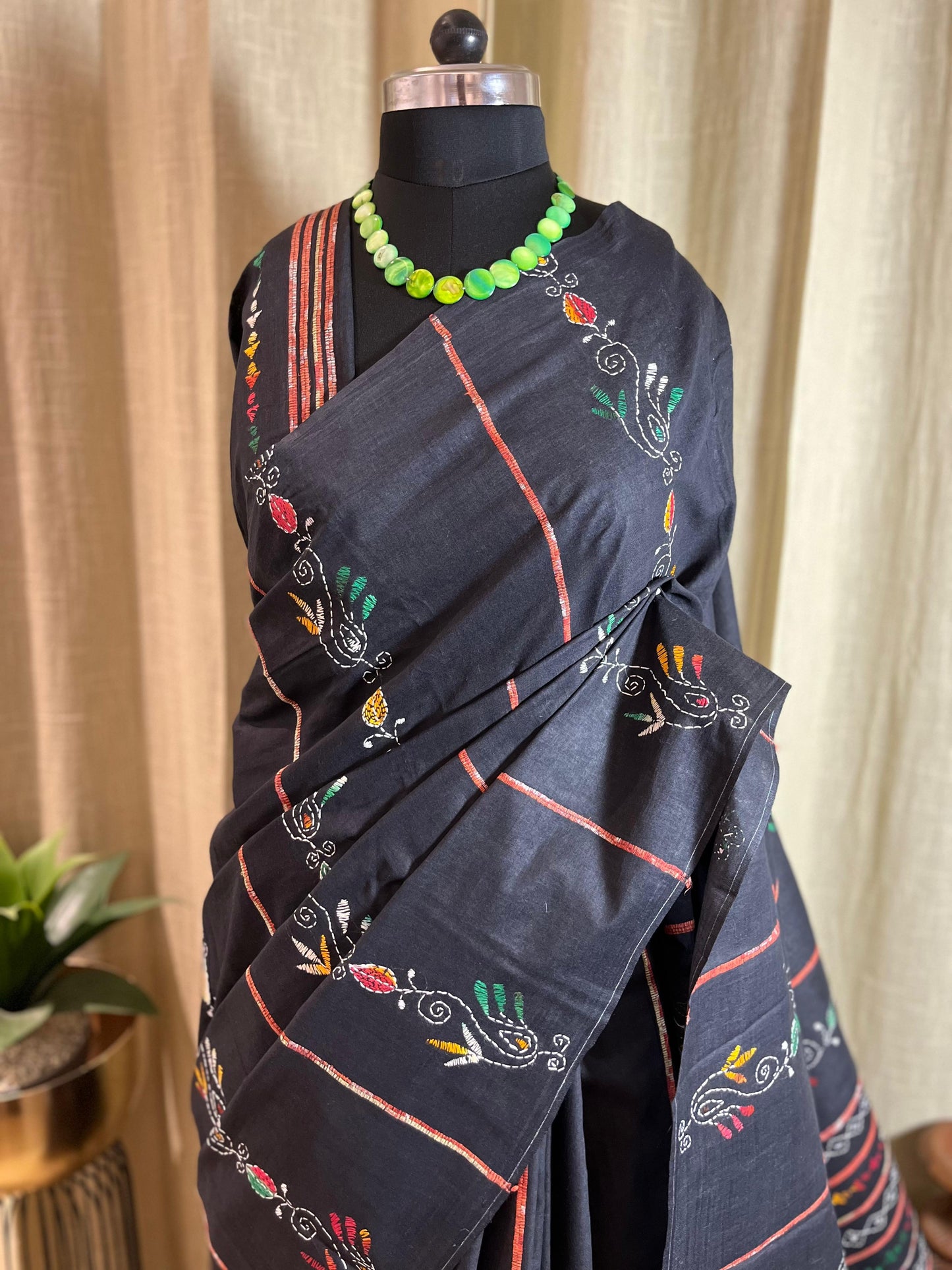 Nazarbattu | Kantha Stitch Saree