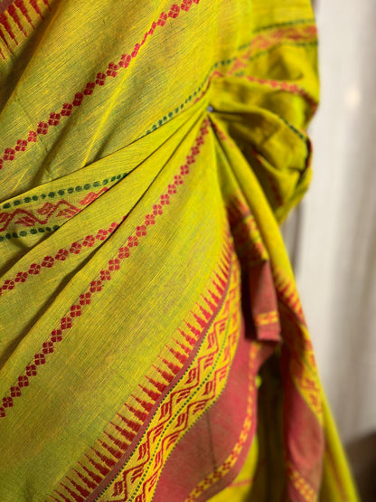 Hari Bhari Bel | Cotton Saree