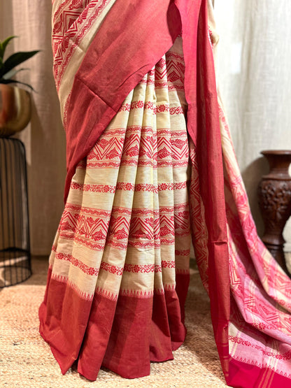 Blooming Fishes | Cotton Saree