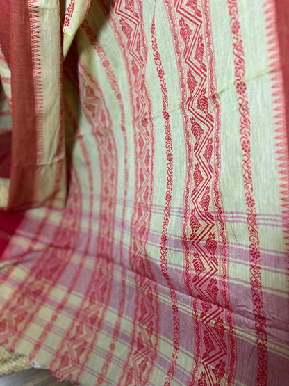 Blooming Fishes | Cotton Saree