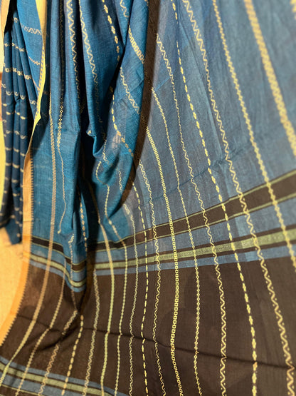 Teal Time | Cotton Saree