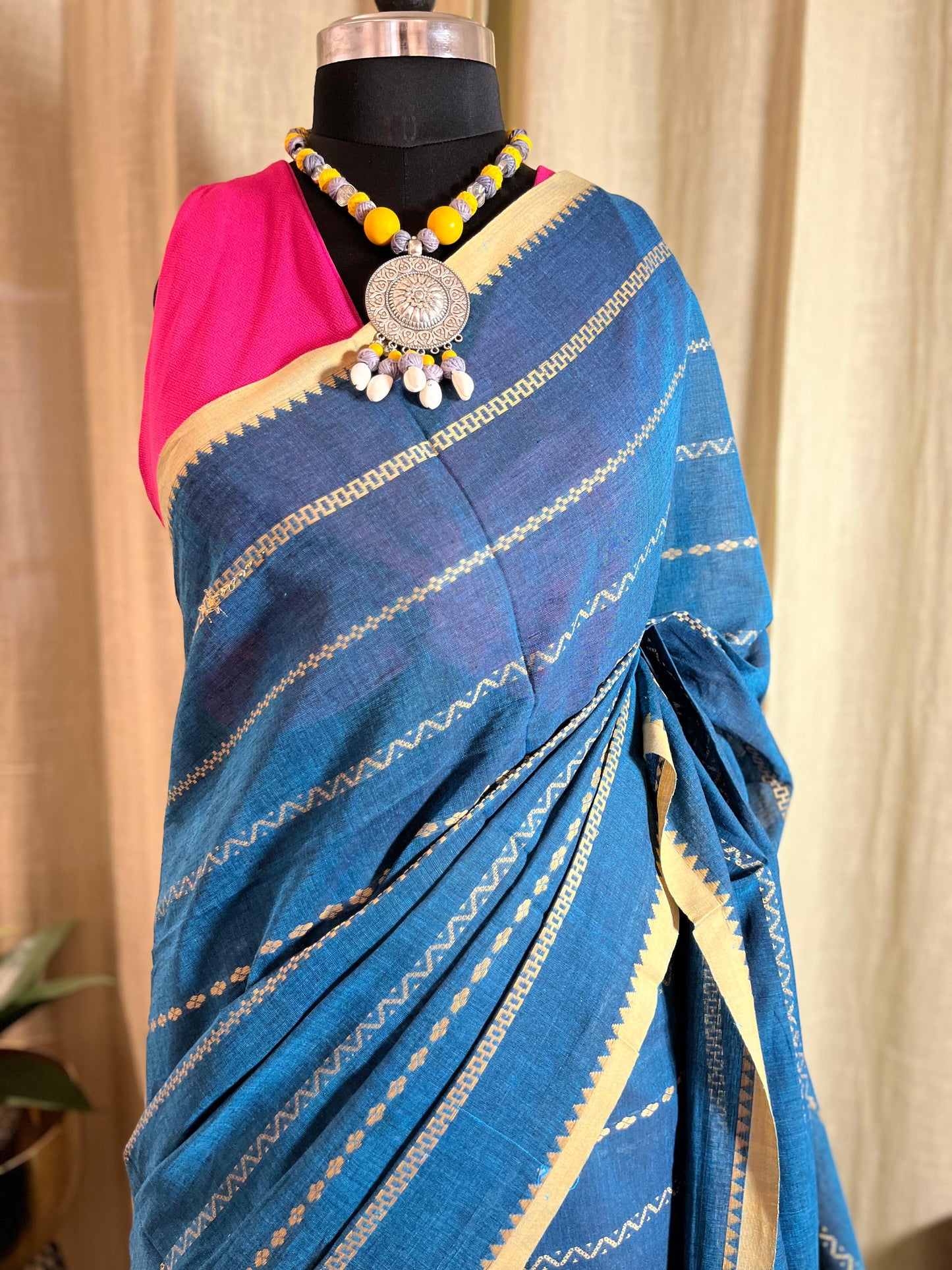 Teal Time | Cotton Saree