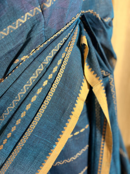 Teal Time | Cotton Saree