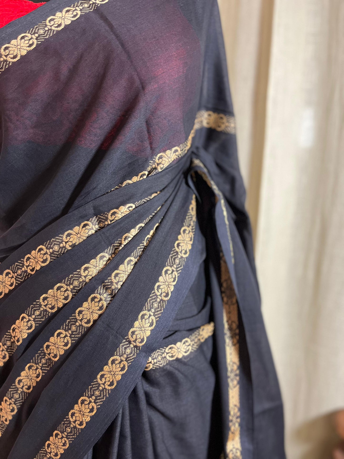 Black Rose | Cotton Saree
