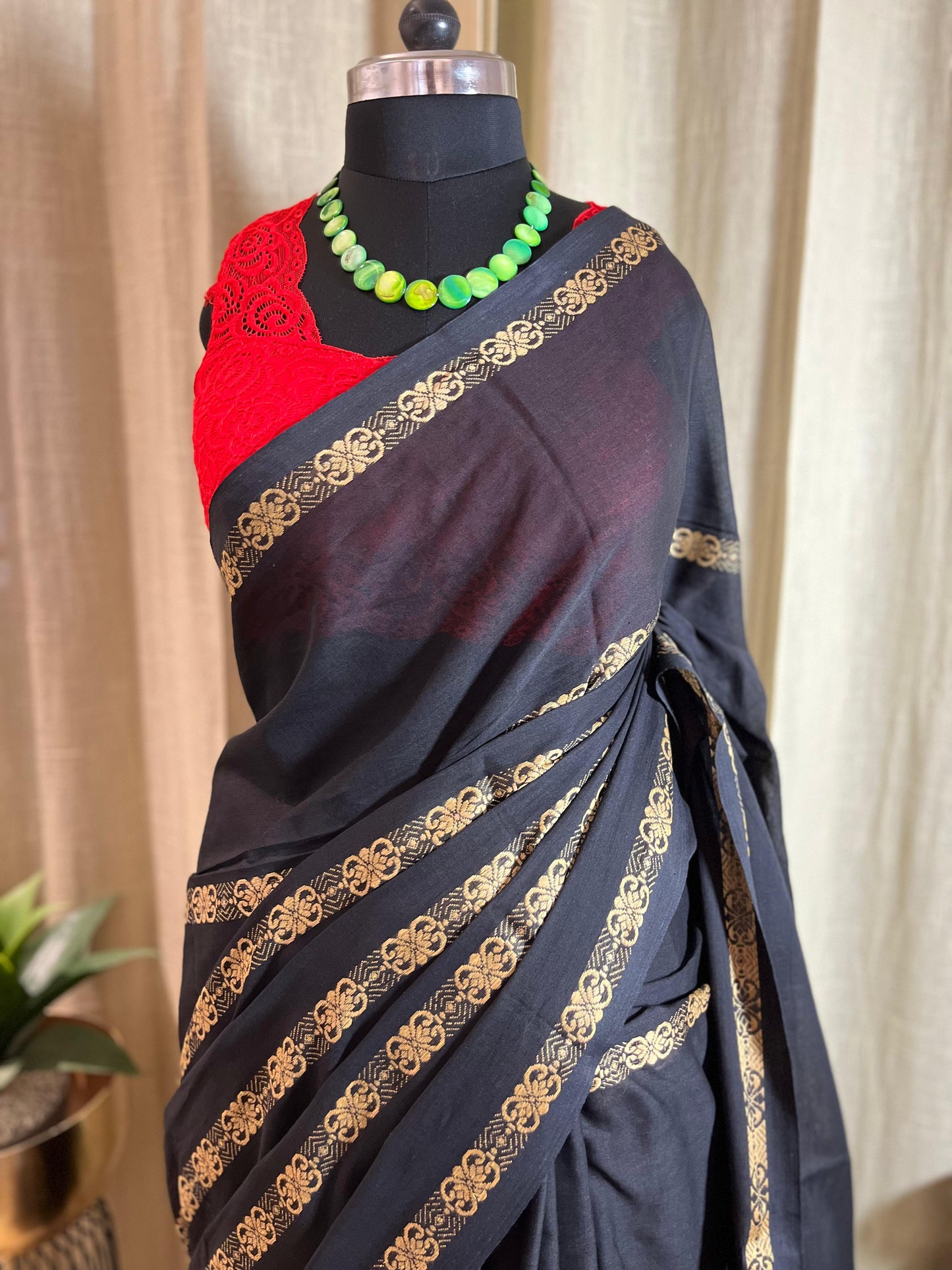 Black Rose | Cotton Saree