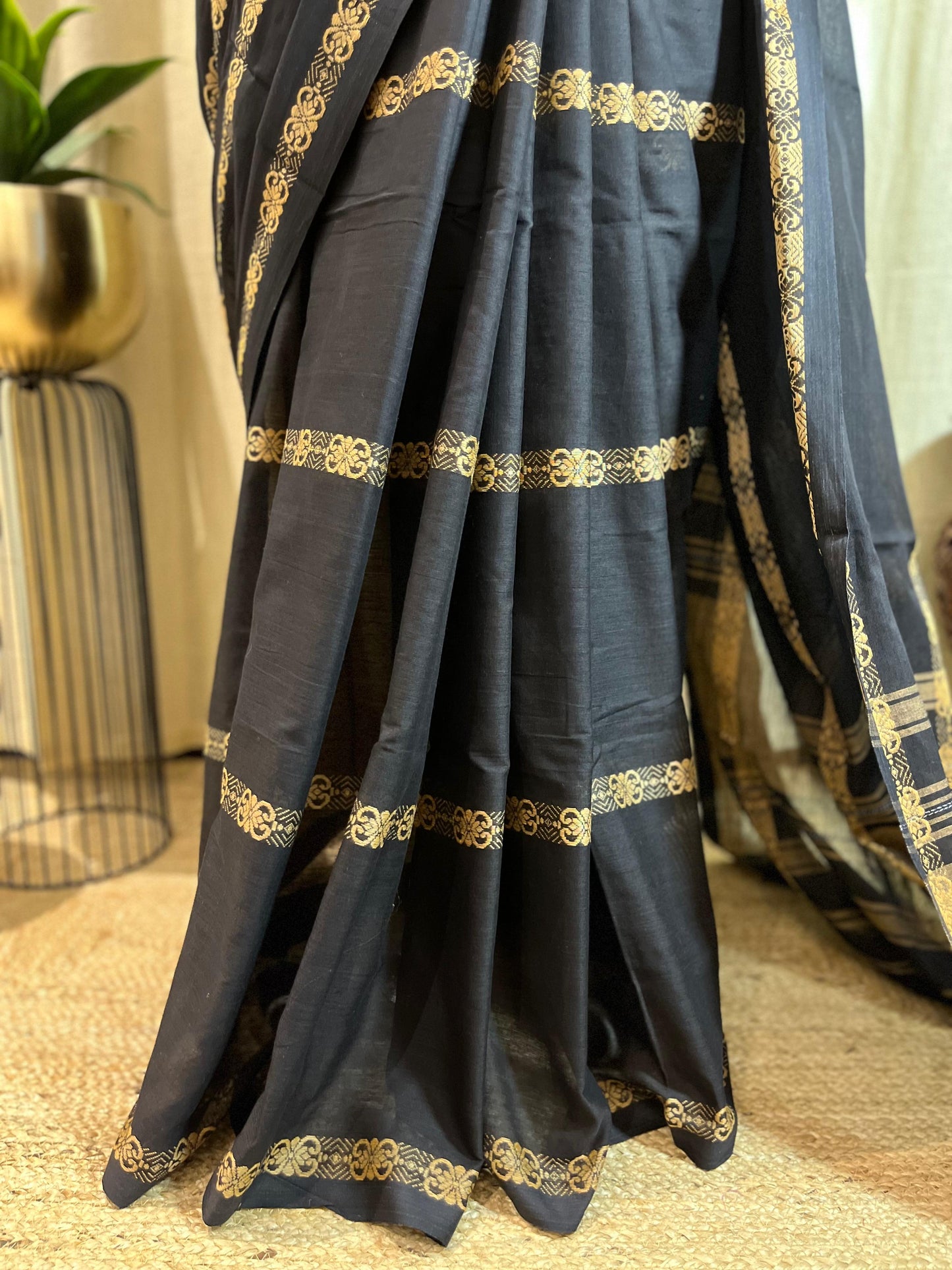 Black Rose | Cotton Saree