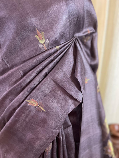 Silken Brew | Tussar Silk Saree