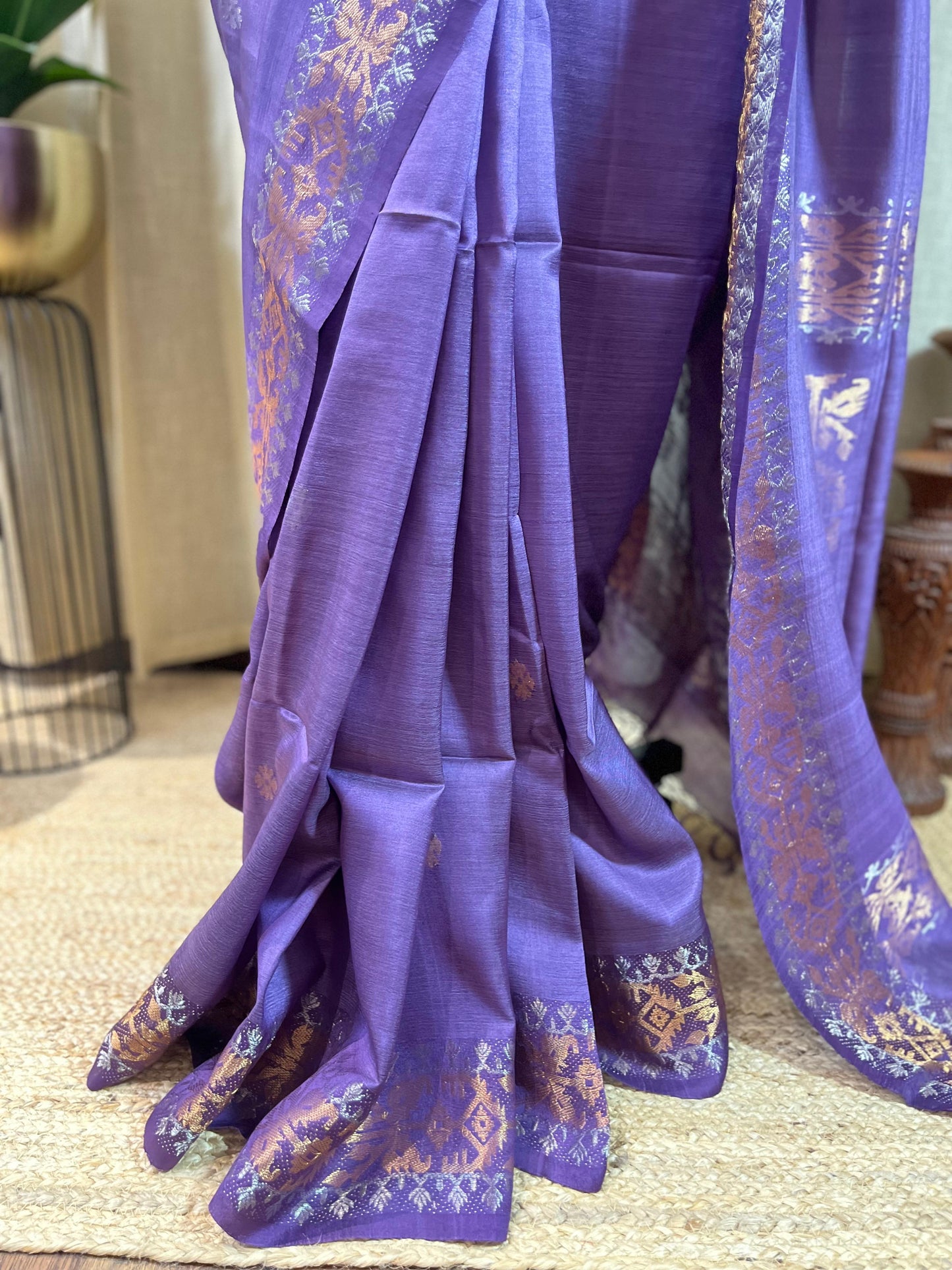 Lilac Dreams | Tussar Silk Saree