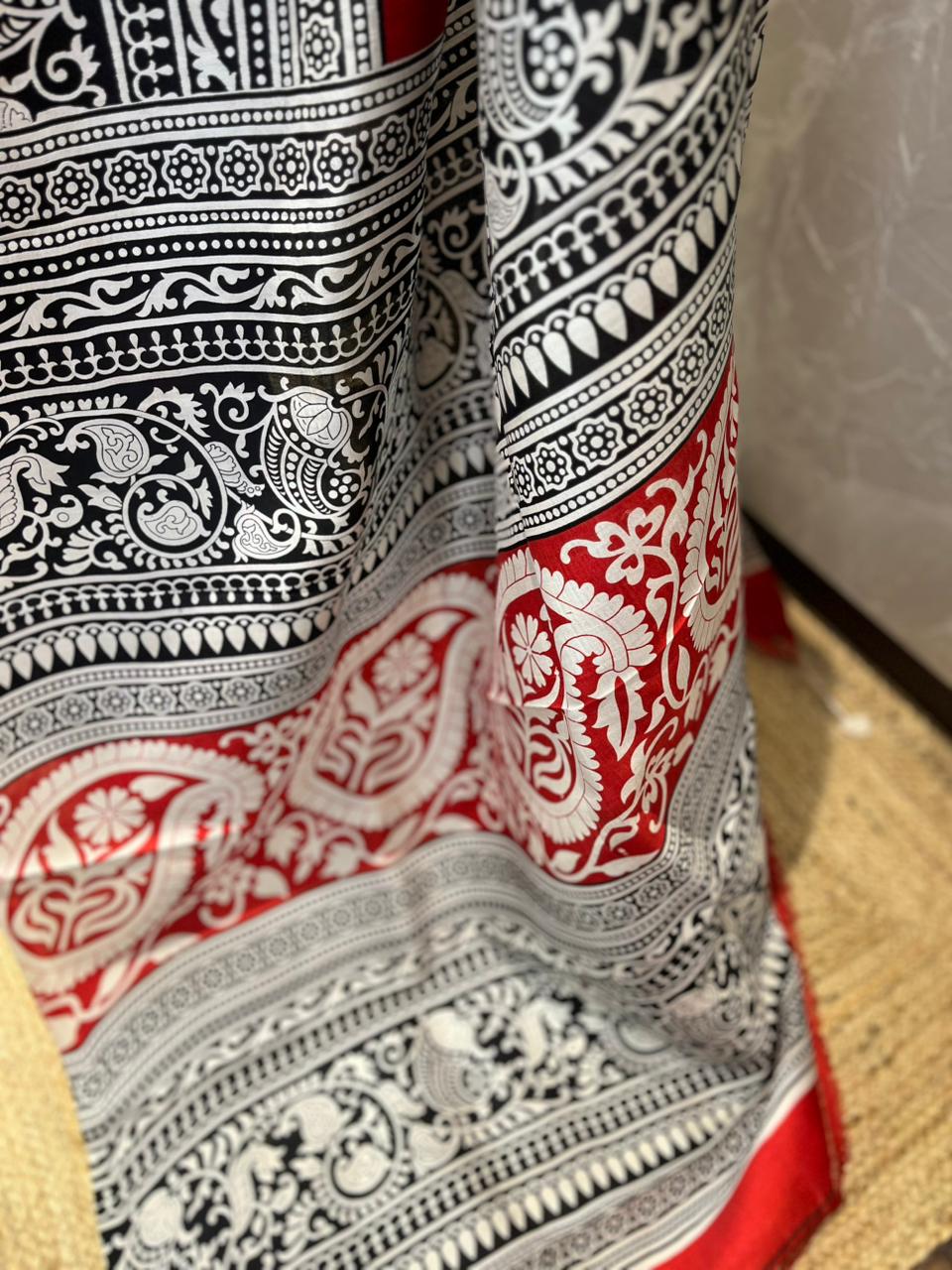Laal Ishq | Blockprinted Pure Silk Saree