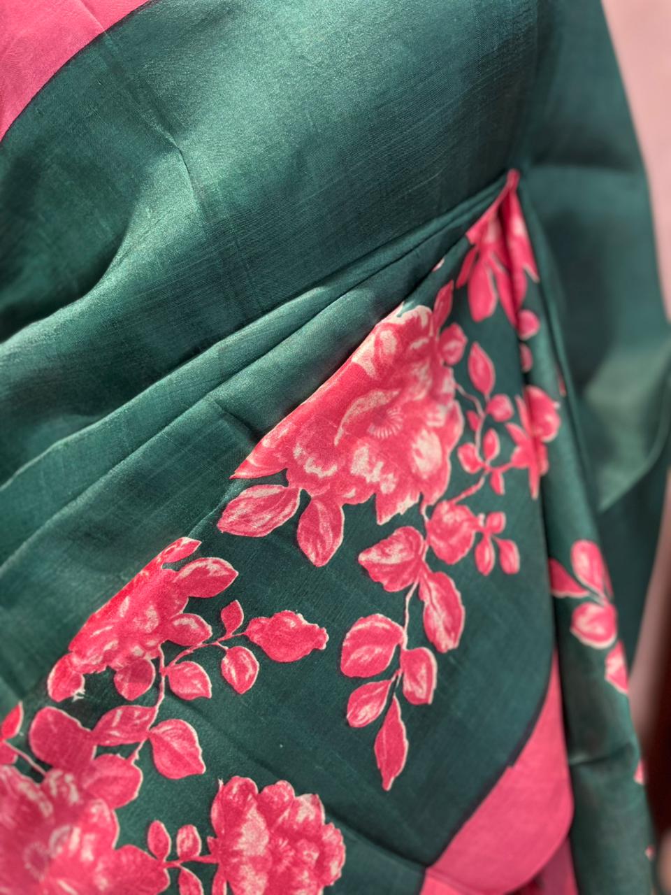 Hariette | Blockprinted Pure Silk Saree