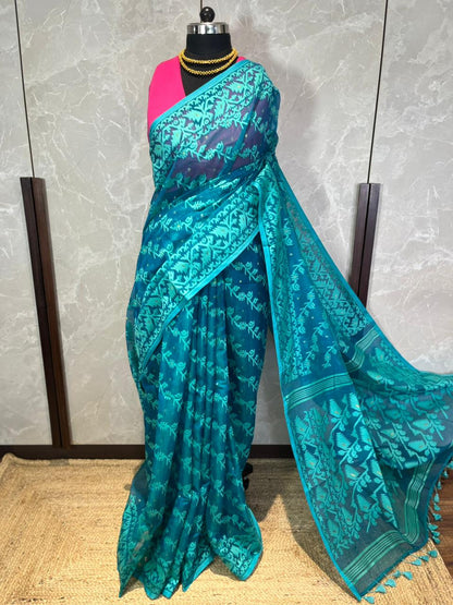 Feroza | Jamdani Saree