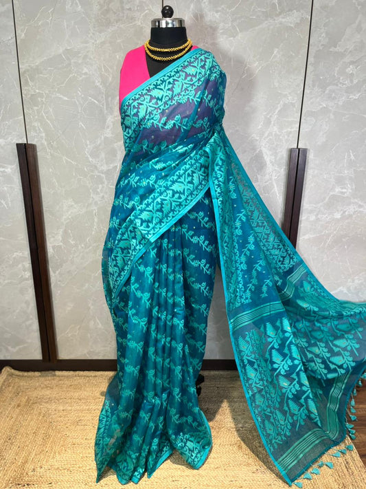 Feroza | Jamdani Saree