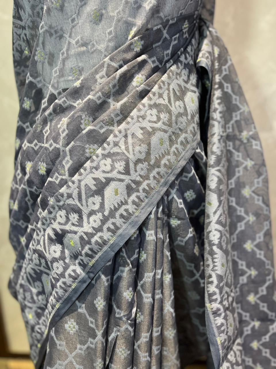 Smoky | Jamdani Saree