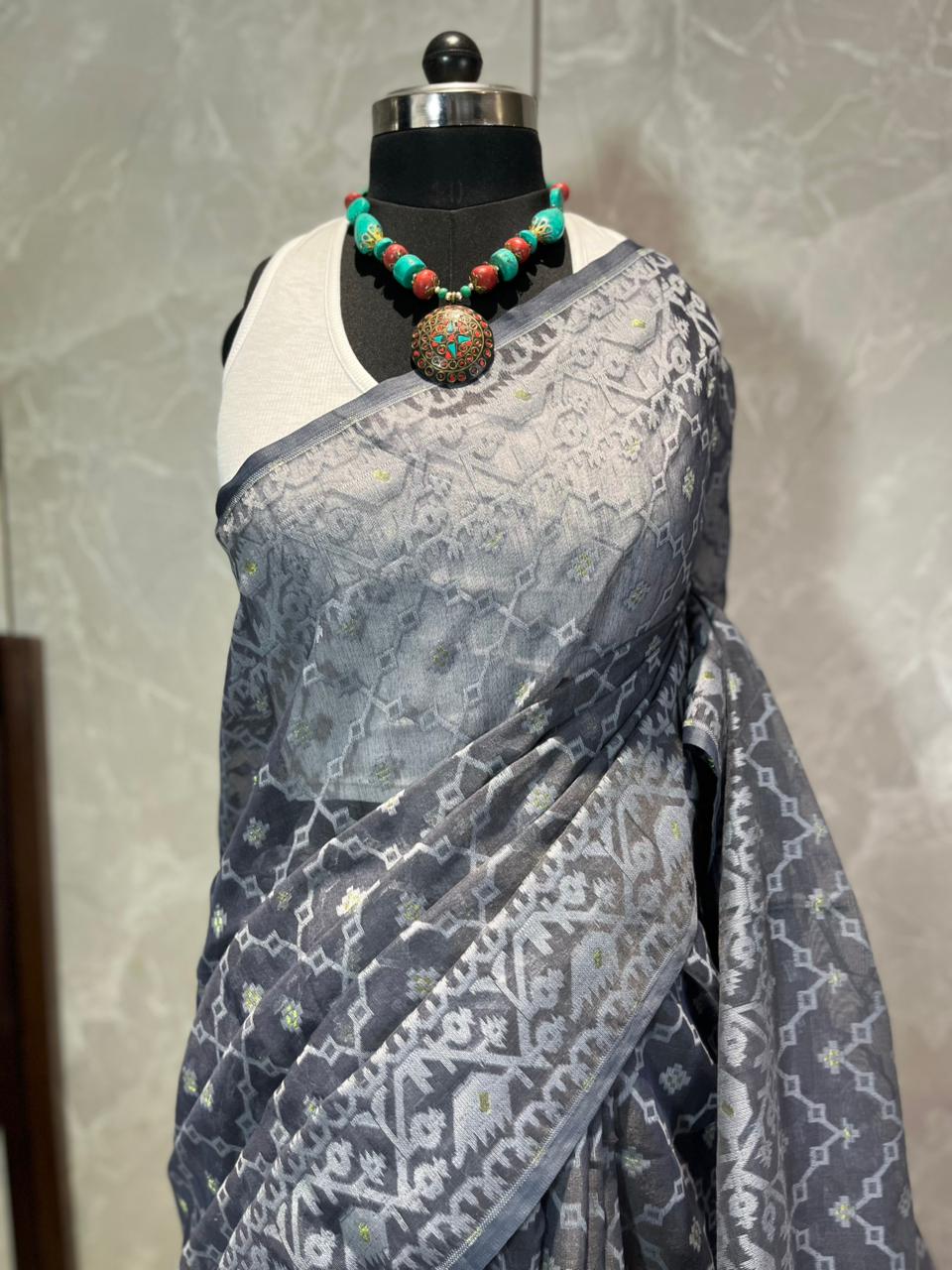 Smoky | Jamdani Saree