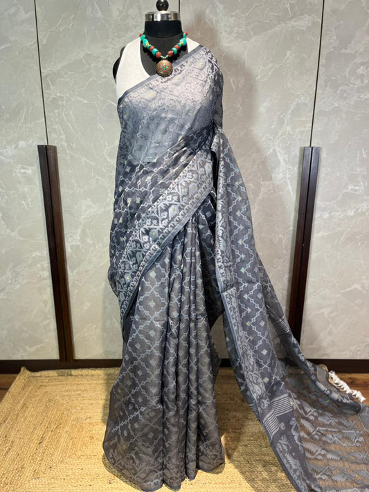 Smoky | Jamdani Saree