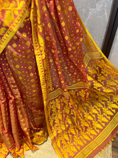 Genda Phool | Jamdani Saree