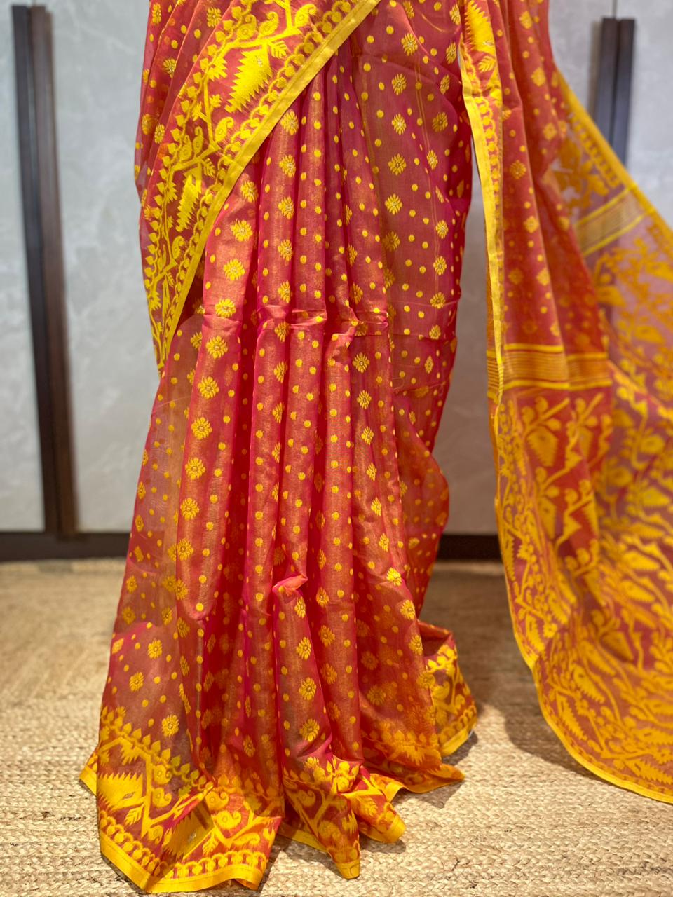 Genda Phool | Jamdani Saree