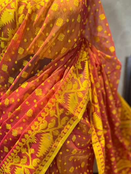 Genda Phool | Jamdani Saree