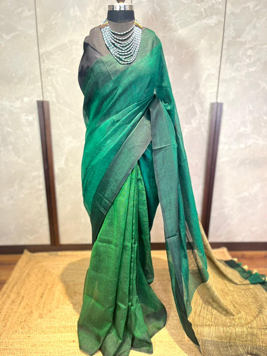 Moss & Fern | Pure Linen Saree