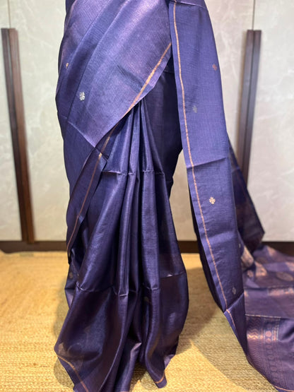 Midnight Express | Tussar Silk Saree
