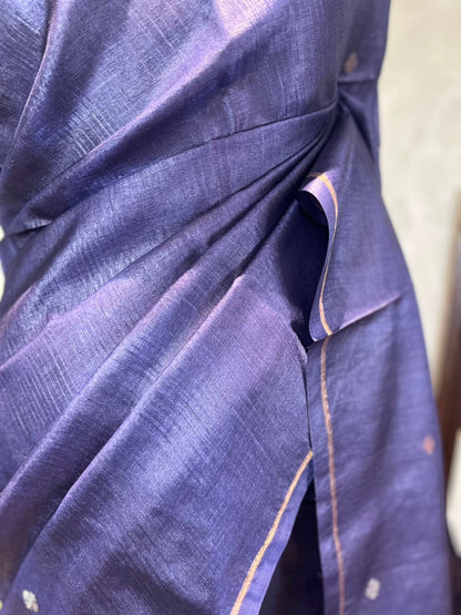 Midnight Express | Tussar Silk Saree