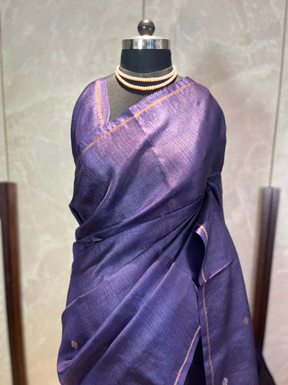 Midnight Express | Tussar Silk Saree