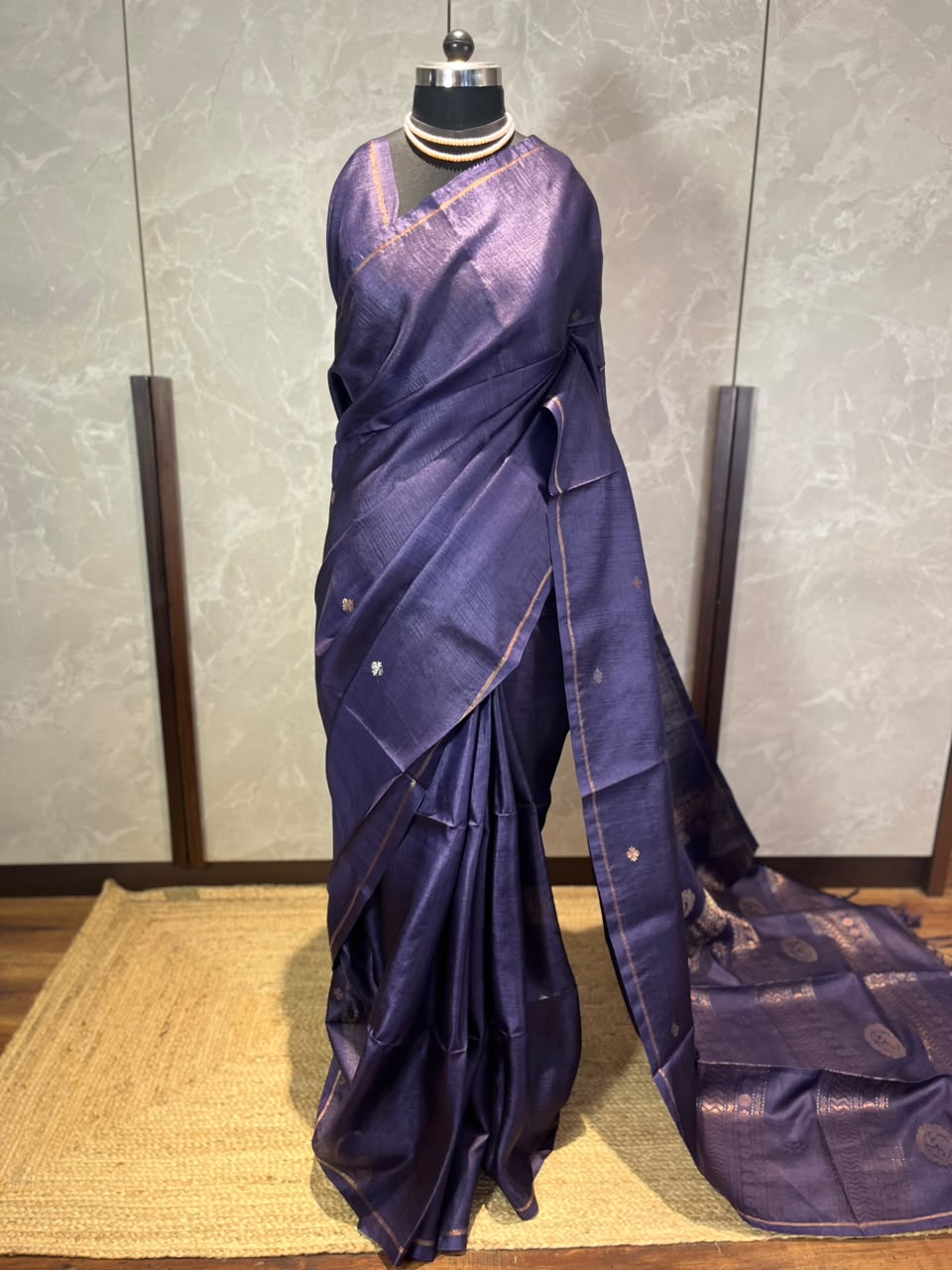 Midnight Express | Tussar Silk Saree