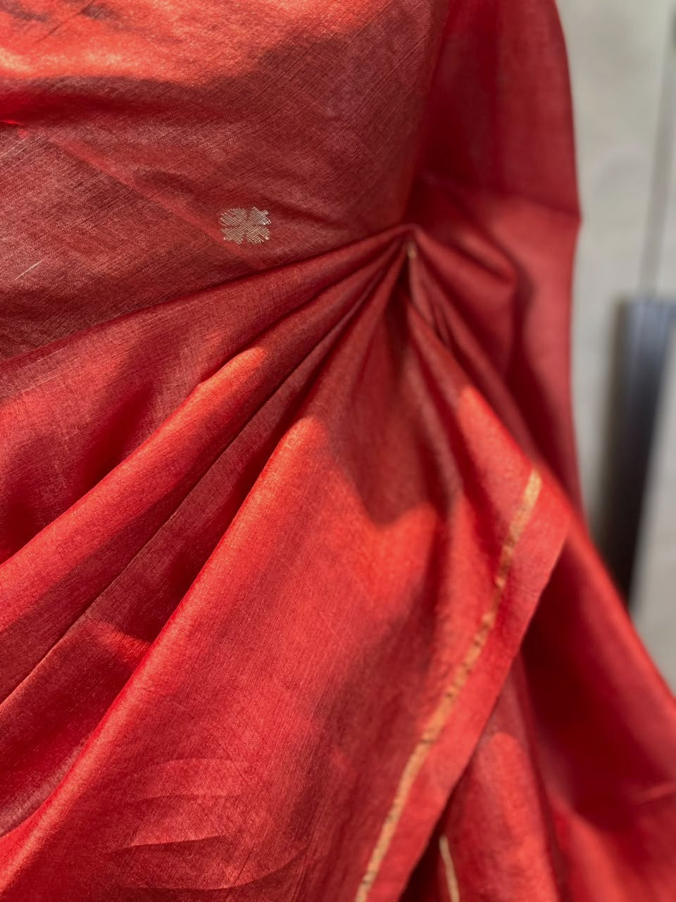 Red Hot Chilli Pepper | Tussar Silk Saree