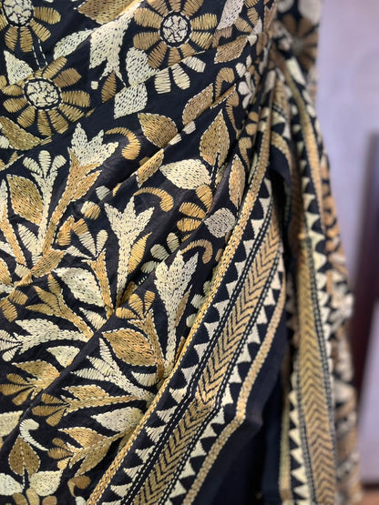 Chaya Chitra | Kantha Stitch Saree