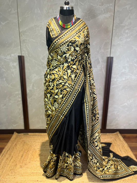 Chaya Chitra | Kantha Stitch Saree
